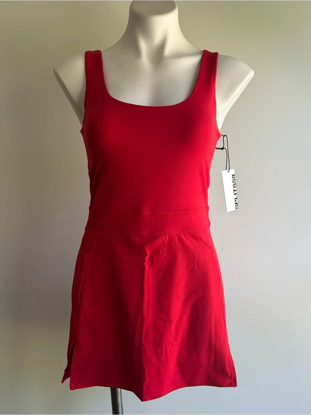 Splits59 Martina Rigor Mini Dress in Red, S NWT - Picture 8 of 16